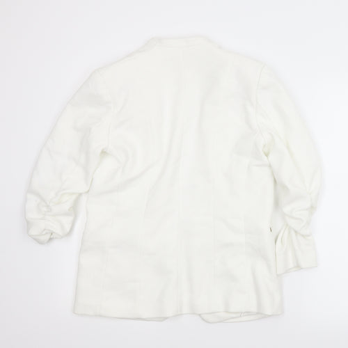 H&M Womens White   Jacket  Size 6  - Chanel jacket