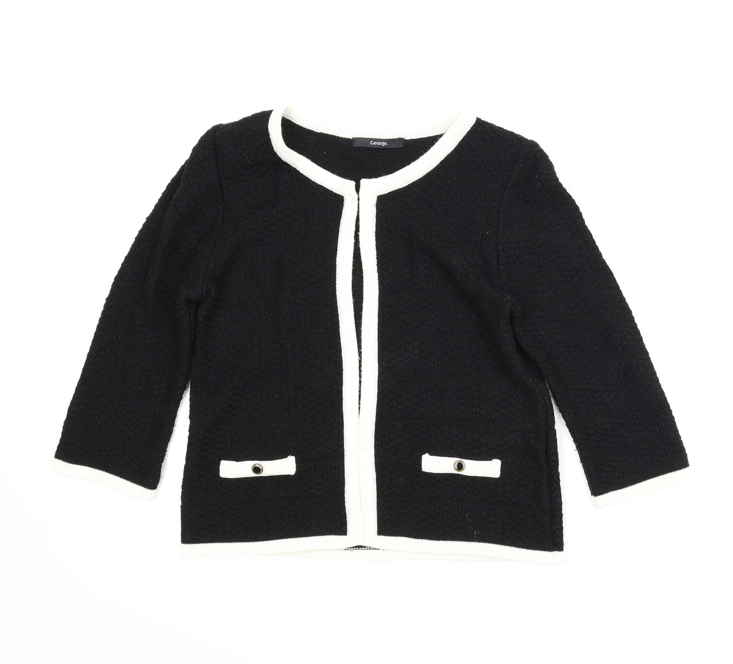George Womens Black   Cardigan Jumper Size 12  - Chanel