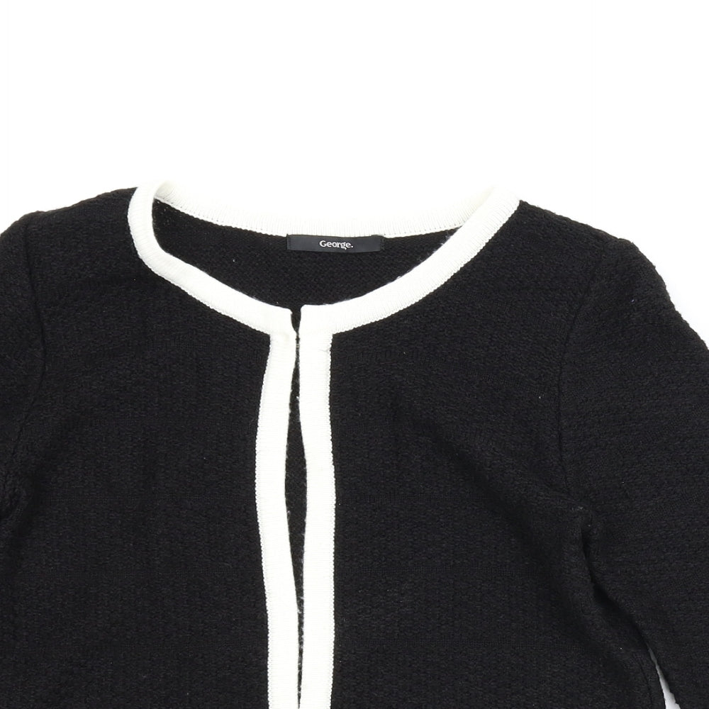 George Womens Black   Cardigan Jumper Size 12  - Chanel