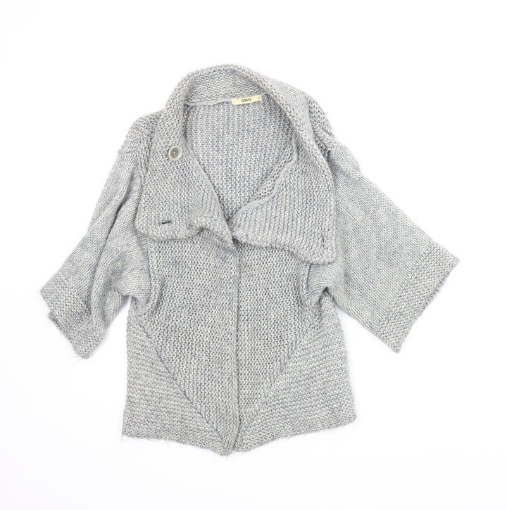 Oasis Womens Grey Cardigan Jumper Size S
