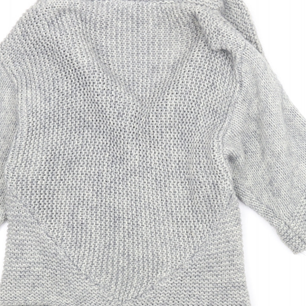 Oasis Womens Grey   Cardigan Jumper Size S