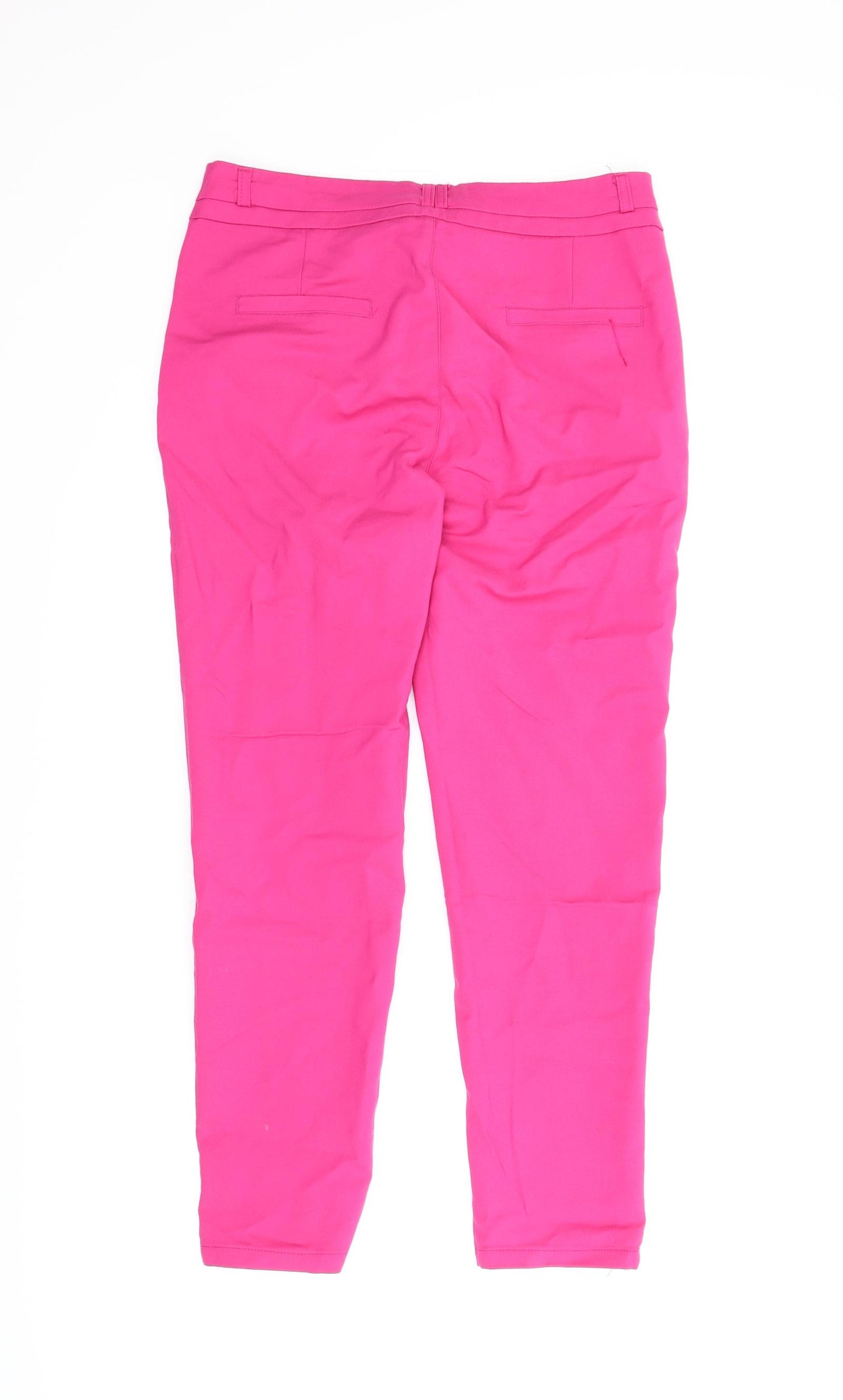 Freesia Womens Pink   Chino Trousers Size M L23 in