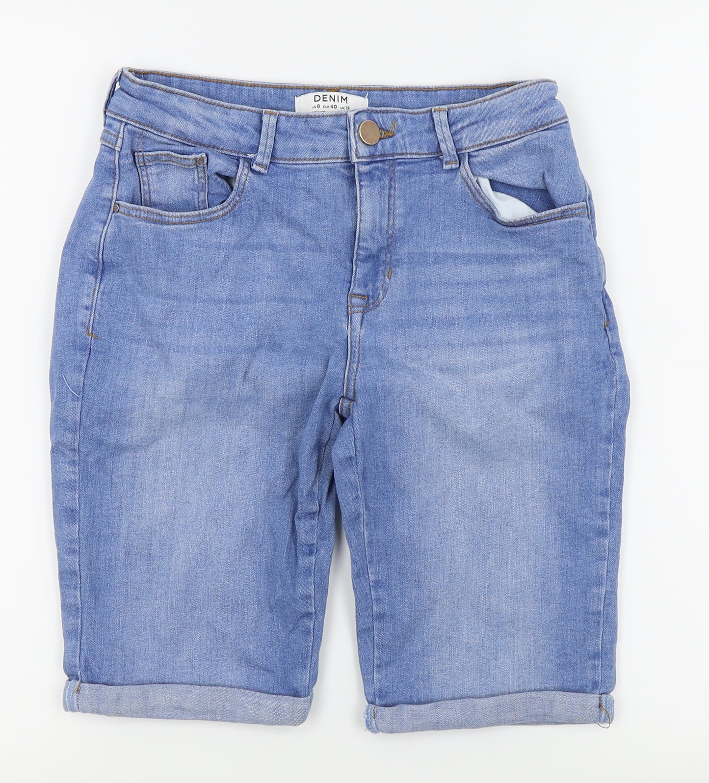 Dorothy Perkins Womens Blue   Chino Shorts Size 12