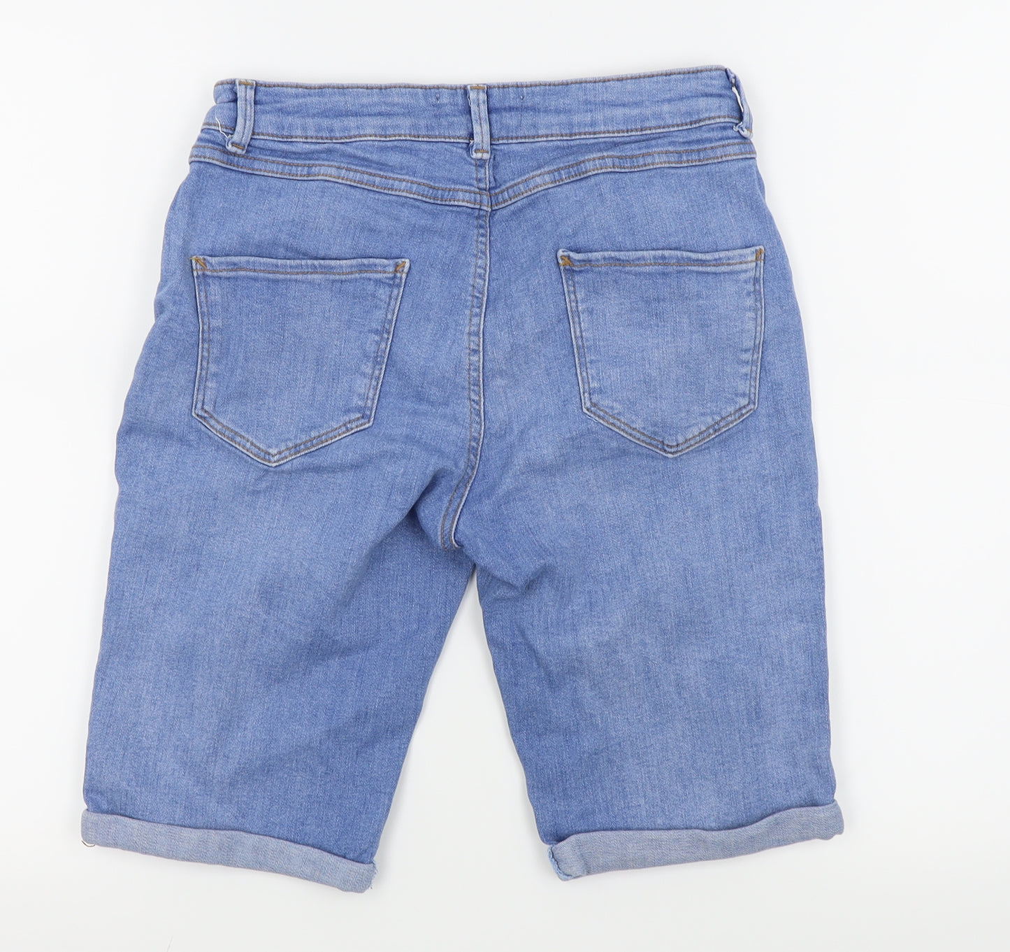 Dorothy Perkins Womens Blue   Chino Shorts Size 12