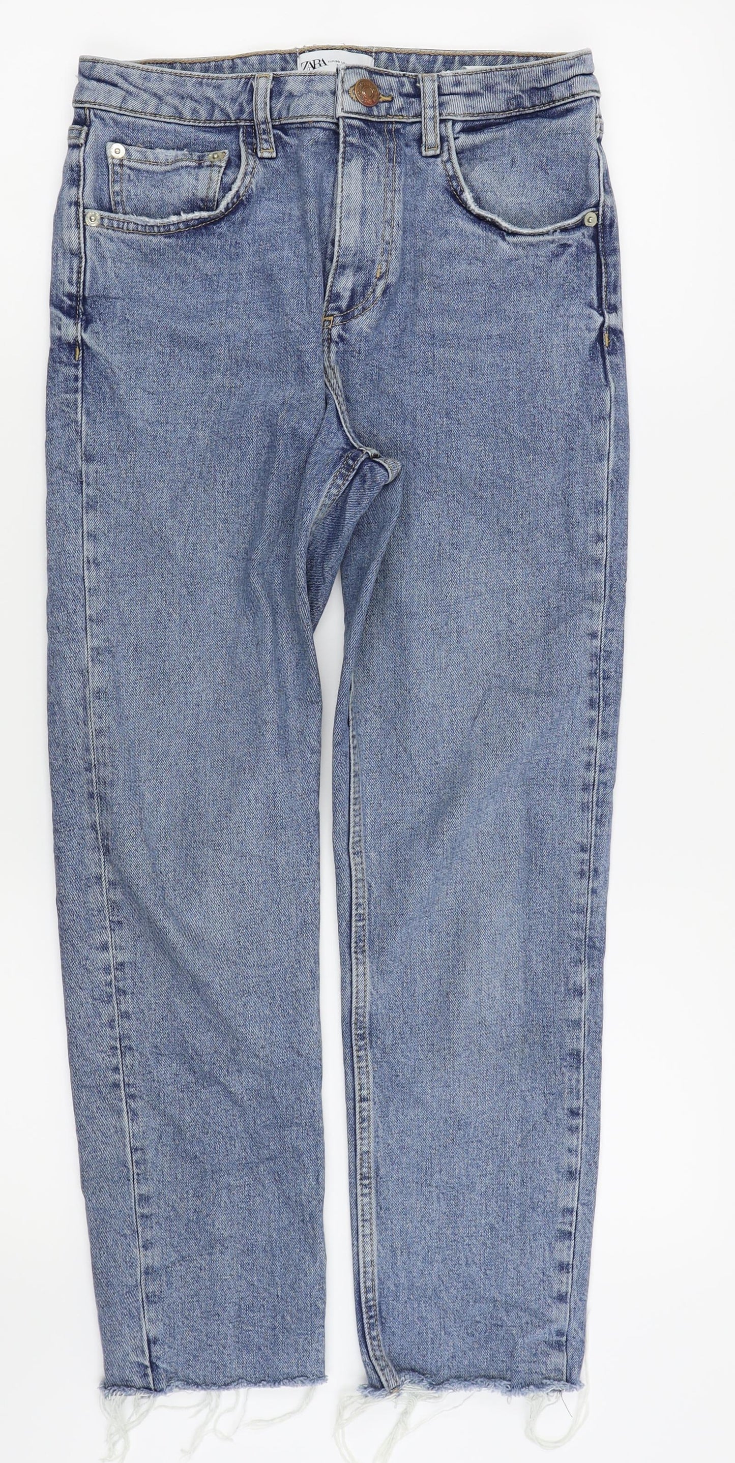 Zara Womens Blue   Mom Jeans Size 8 L24 in