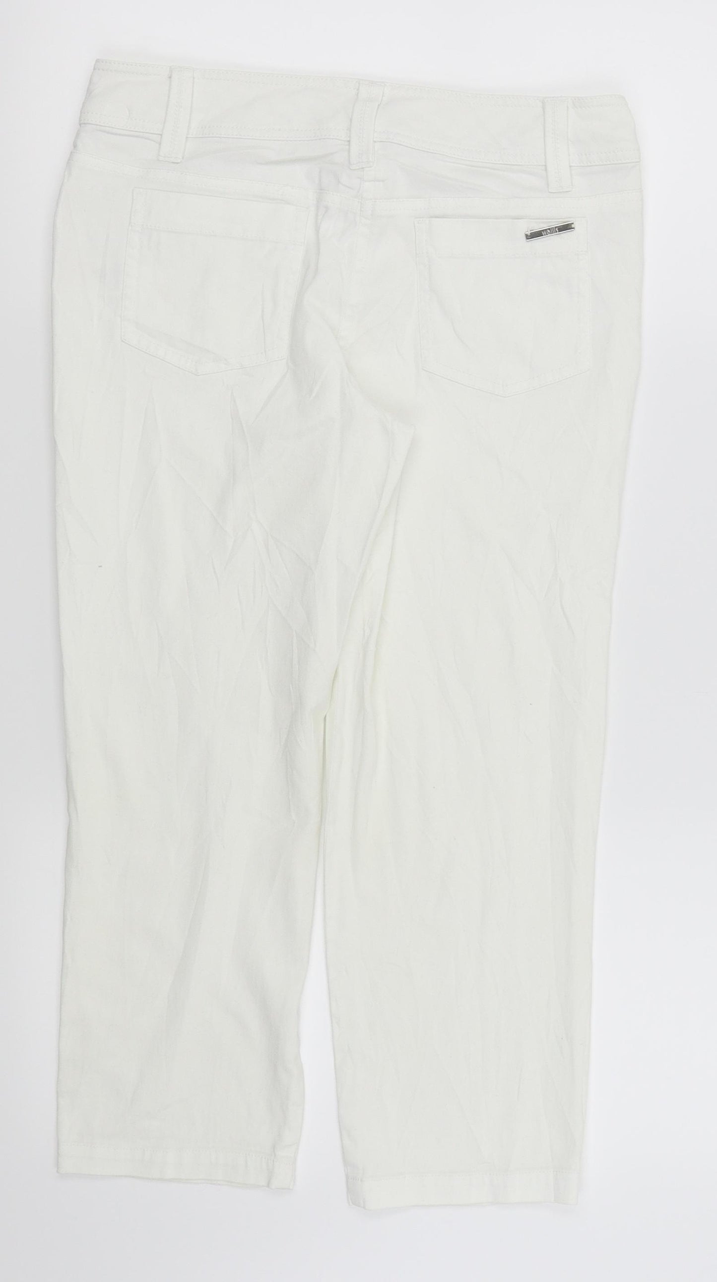Wallis Womens White   Capri Jeans Size 10 L21 in