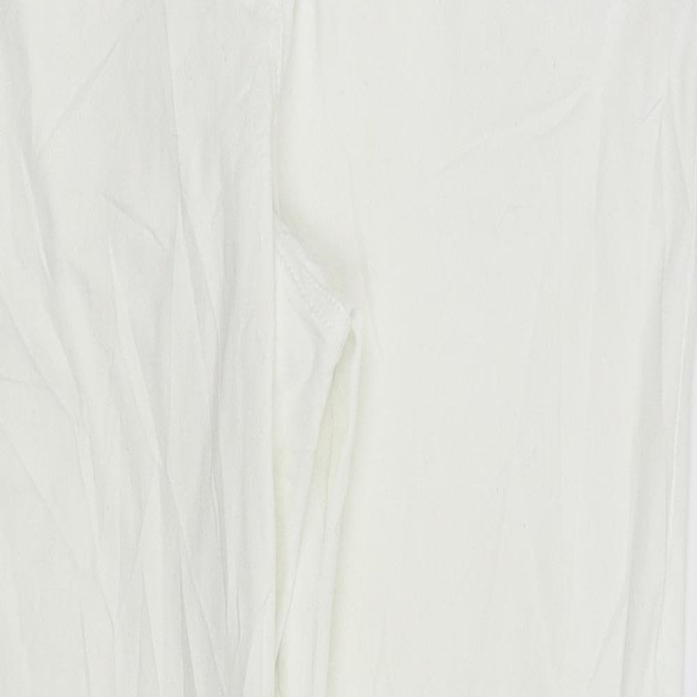 Wallis Womens White   Capri Jeans Size 10 L21 in