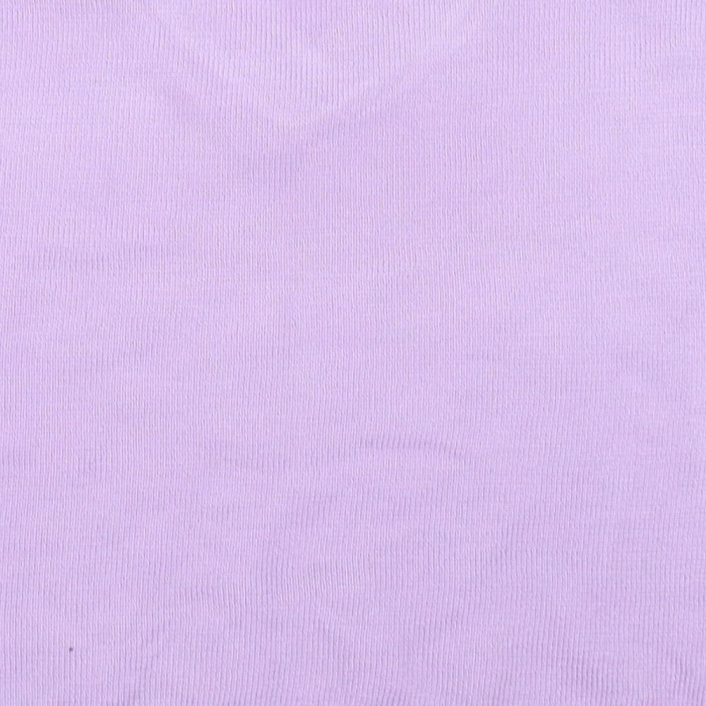 Pure & Natural Womens Purple   Basic T-Shirt Size S