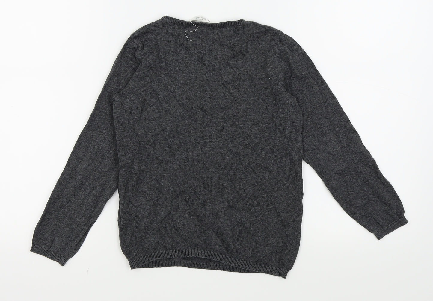 H&M Girls Green   Pullover Jumper Size 6-7 Years