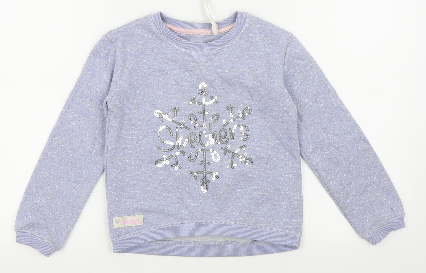 Sketchers Girls Blue   Pullover Jumper Size 6-7 Years