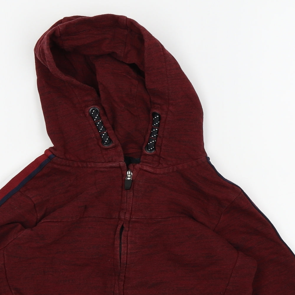 Asda George Boys Red   Full Zip Jumper Size 7-8 Years