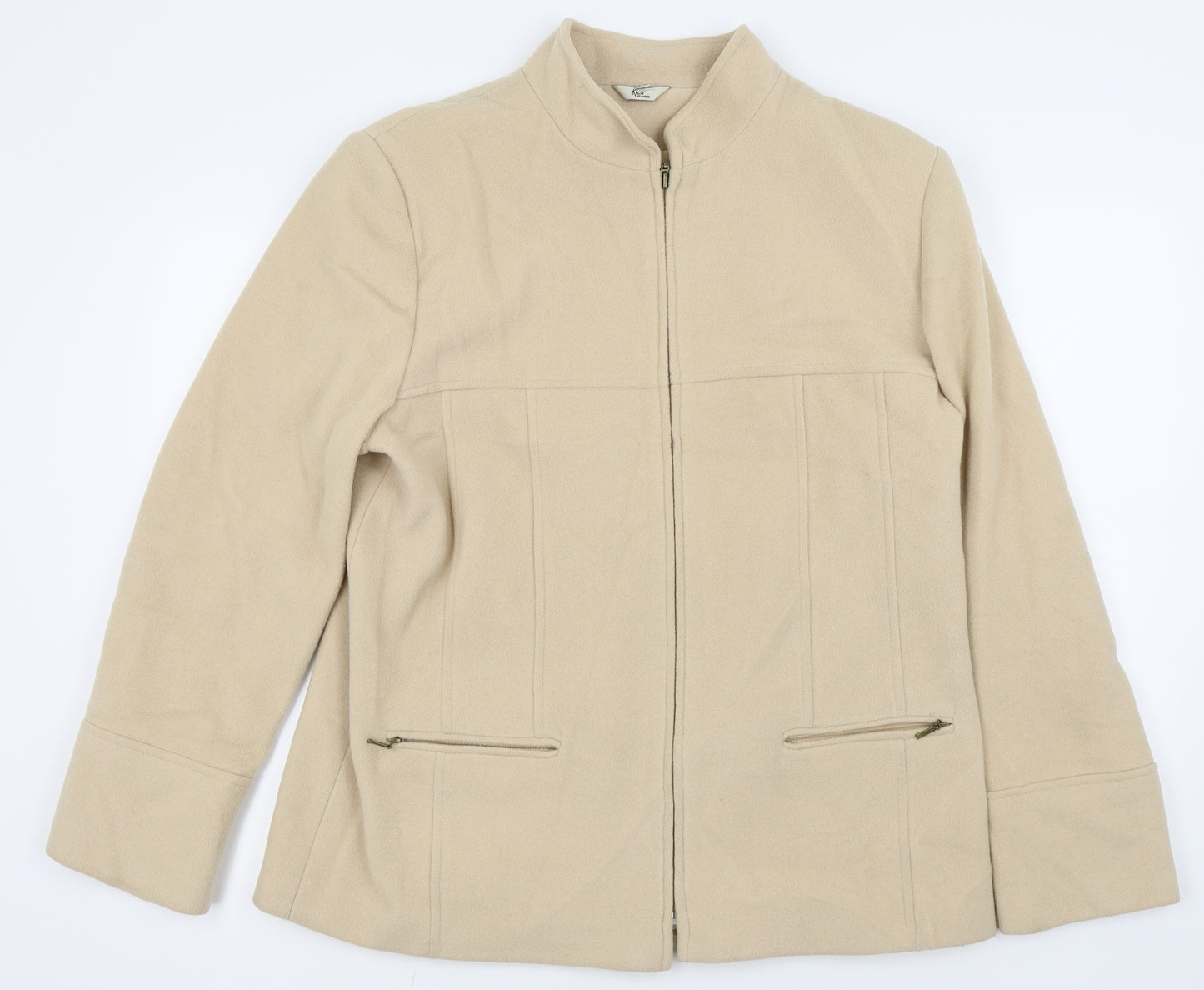 klass collection Womens Beige   Overcoat Coat Size 16