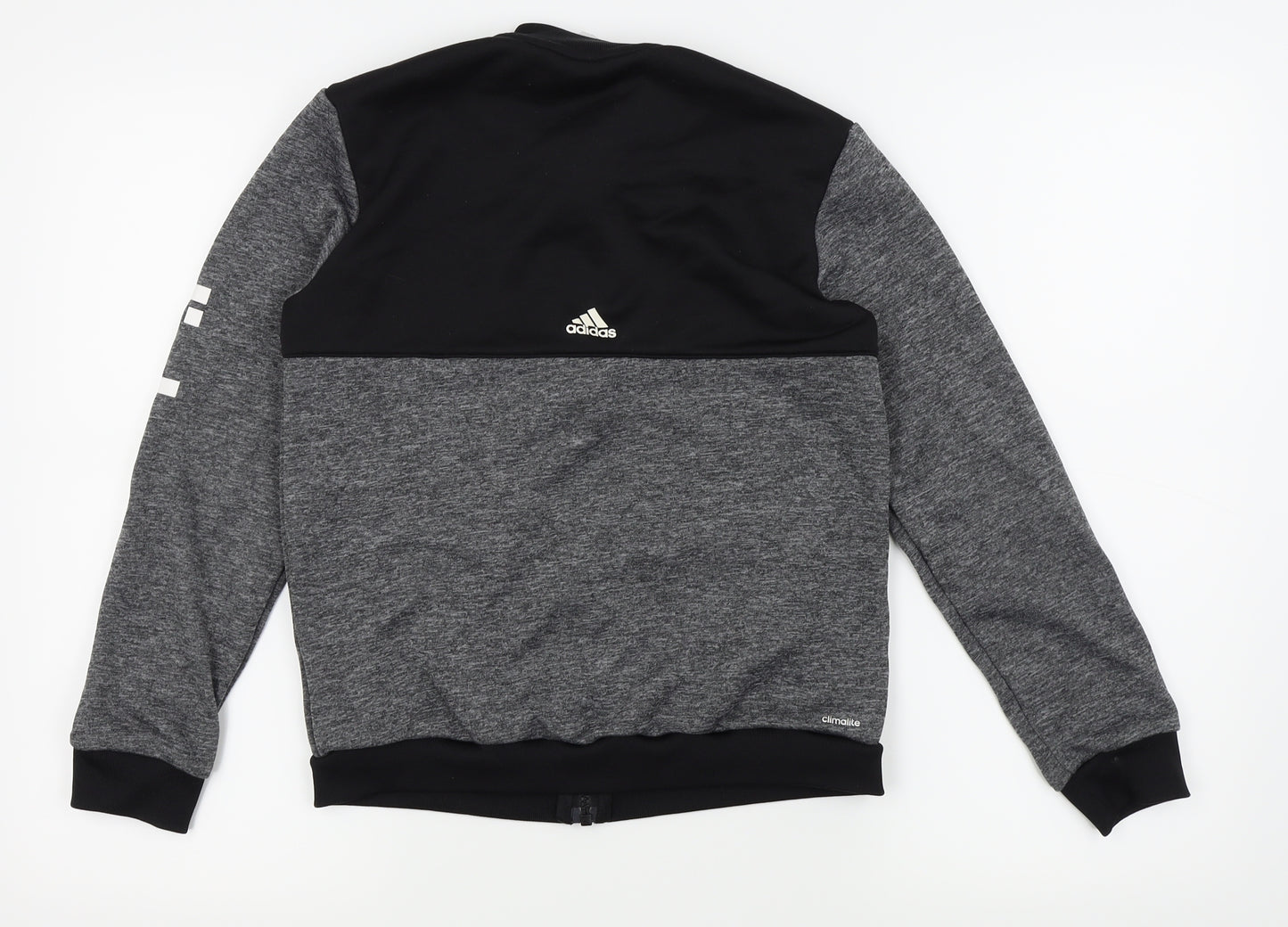 adidas Boys Black   Full Zip Jumper Size 11-12 Years