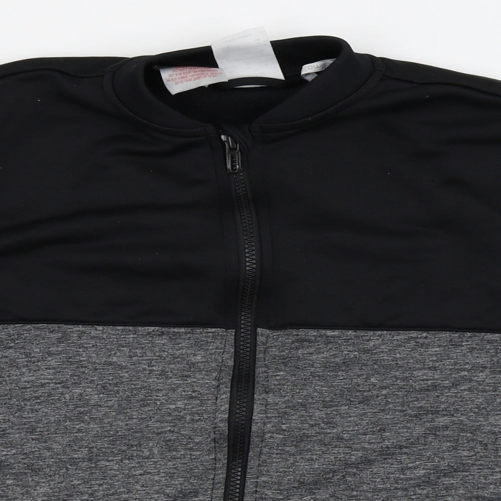 adidas Boys Black   Full Zip Jumper Size 11-12 Years