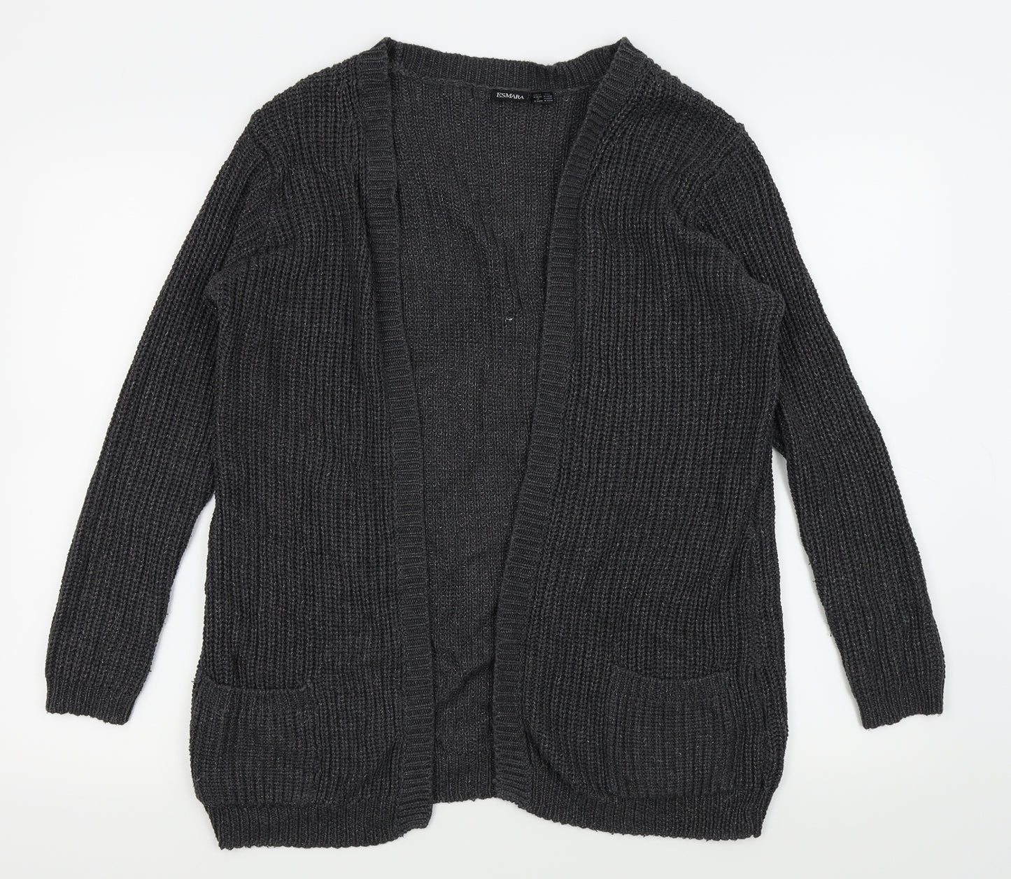 ESMARA Womens Grey   Cardigan Jumper Size M