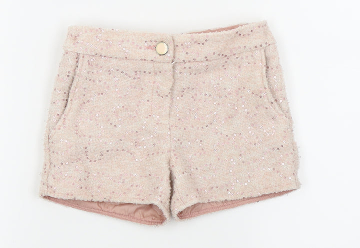F&F Girls Pink   Hot Pants Shorts Size 5-6 Years