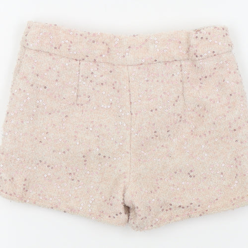 F&F Girls Pink   Hot Pants Shorts Size 5-6 Years