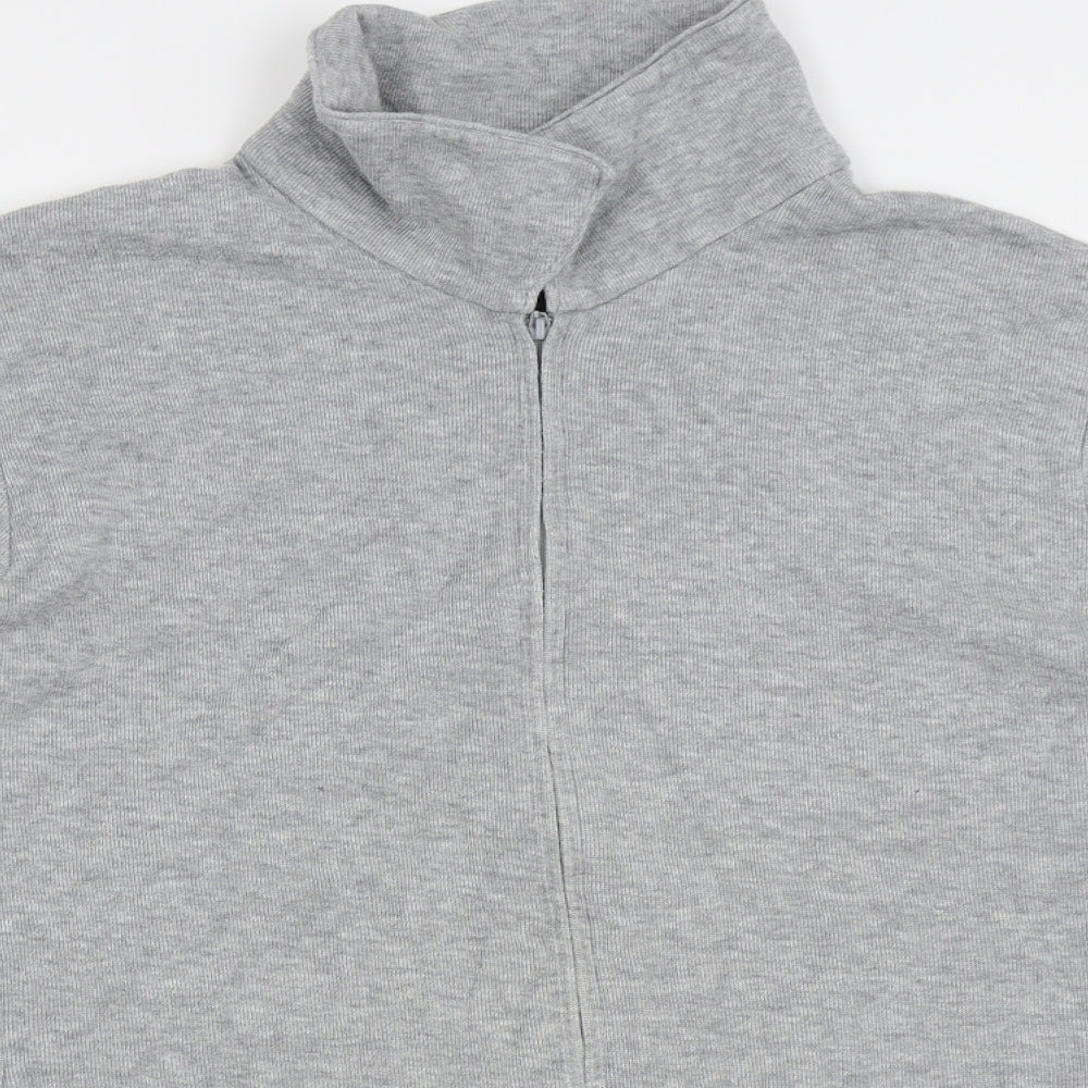 M&S Womens Grey   Full Zip Jumper Size 22