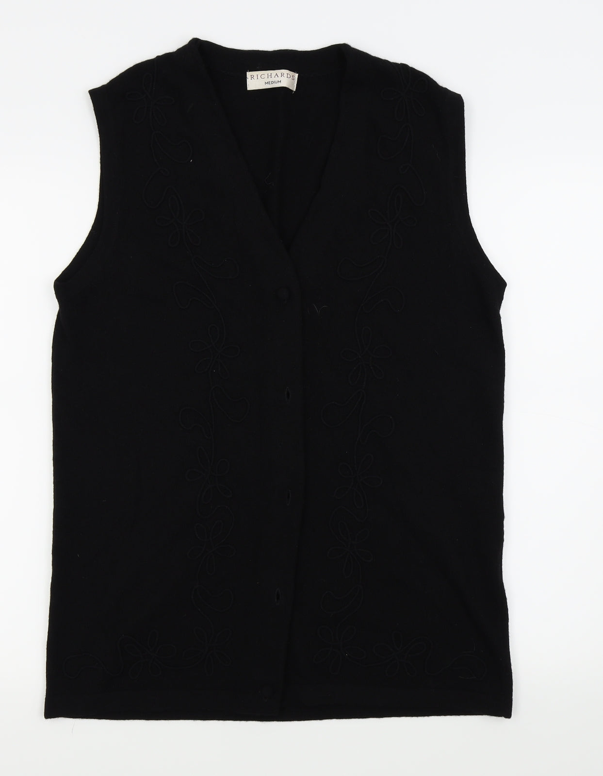 Richards Womens Black   Cardigan Jumper Size M