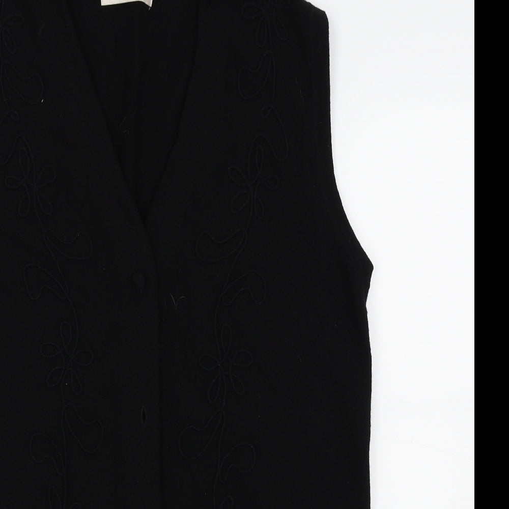 Richards Womens Black   Cardigan Jumper Size M