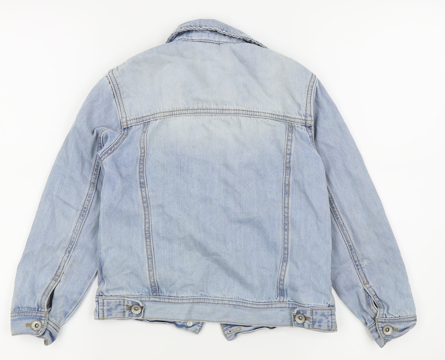 NEXT Girls Blue   Cardigan Jumper Size 8 Years  - denim jacket