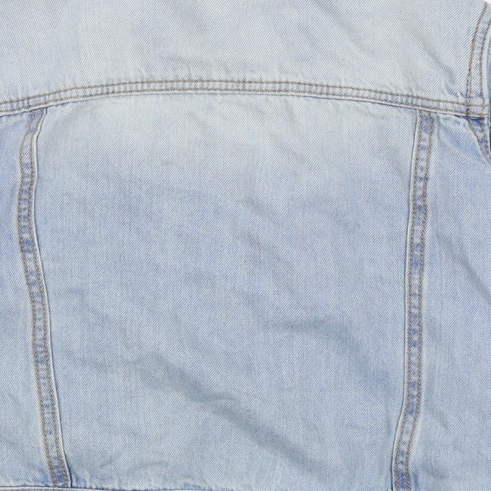 NEXT Girls Blue   Cardigan Jumper Size 8 Years  - denim jacket