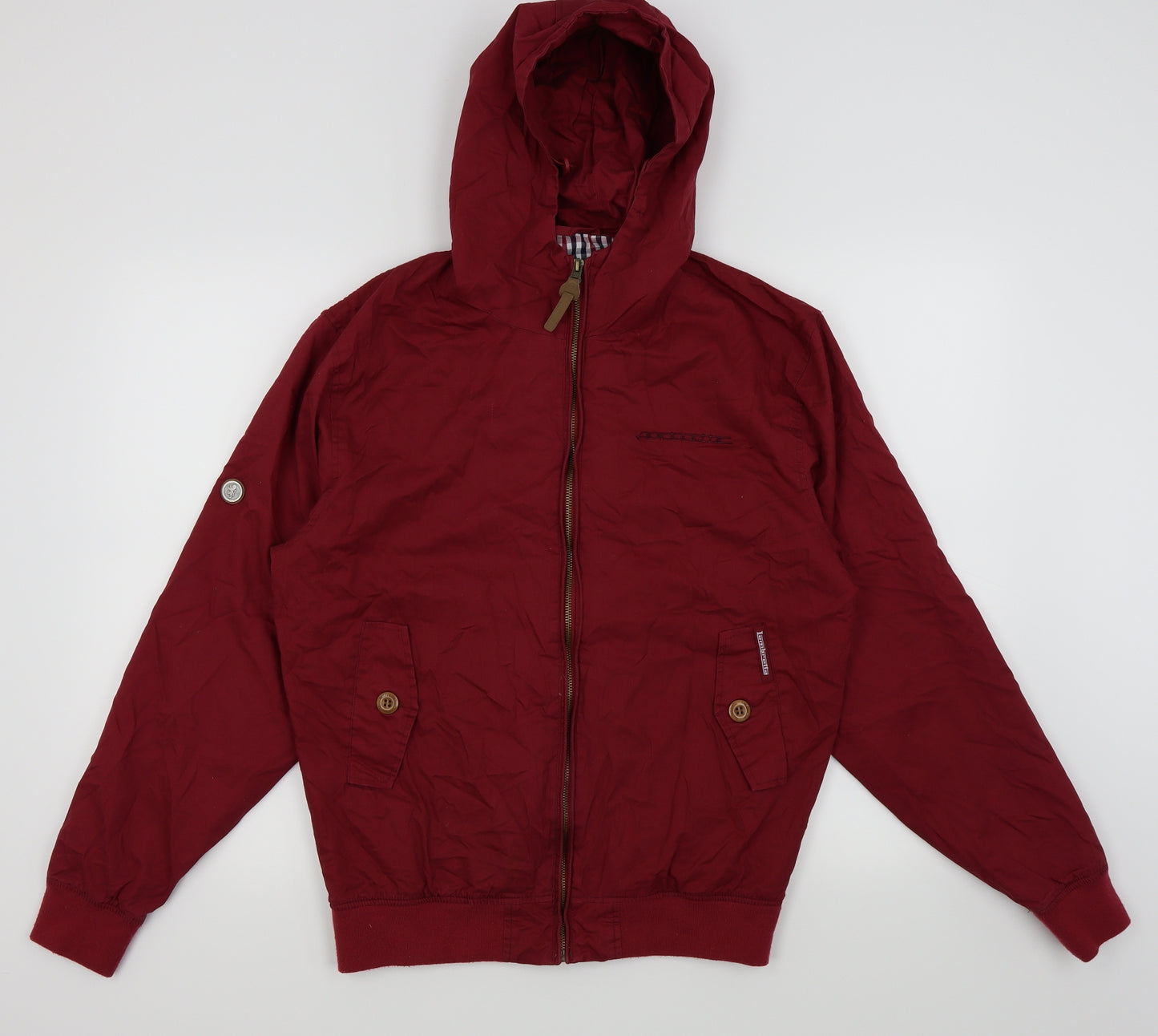 jambrella Mens Red   Bomber Jacket Coat Size M