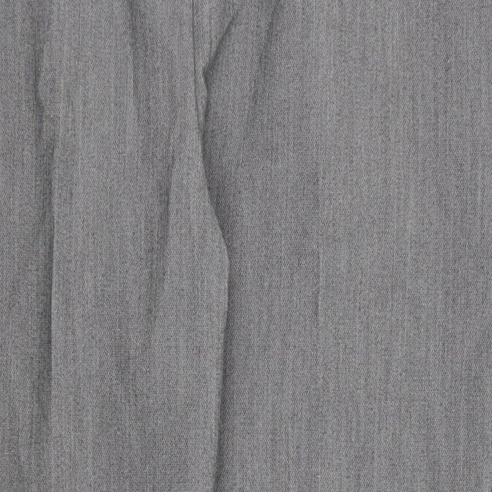 Papaya Womens Grey   Capri Trousers Size 10 L24 in