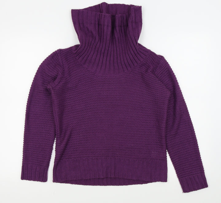 BM Womens Purple Pullover Jumper Size S
