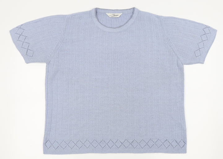 j.frazer Womens Blue   Basic T-Shirt Size 14