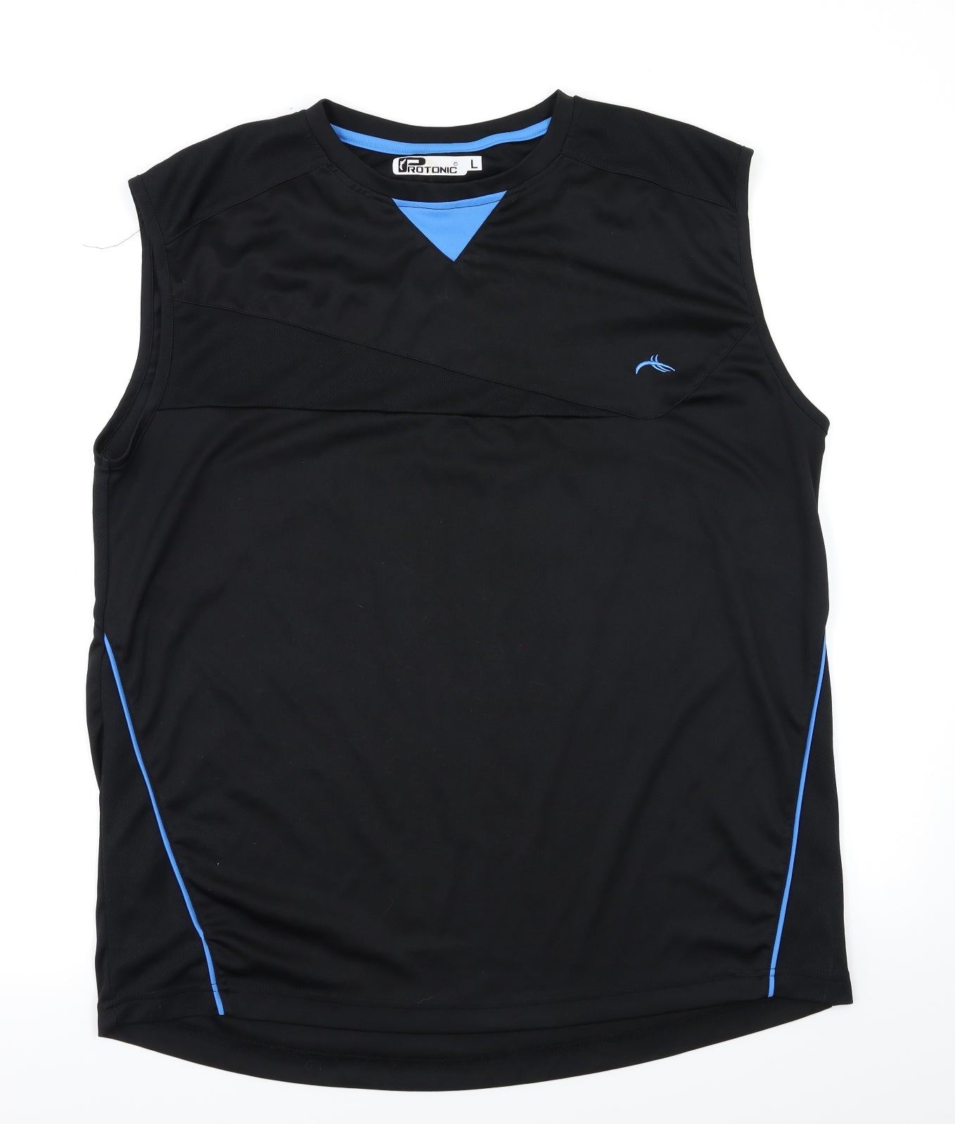 Protonic Mens Black Houndstooth  Basic Tank Size L