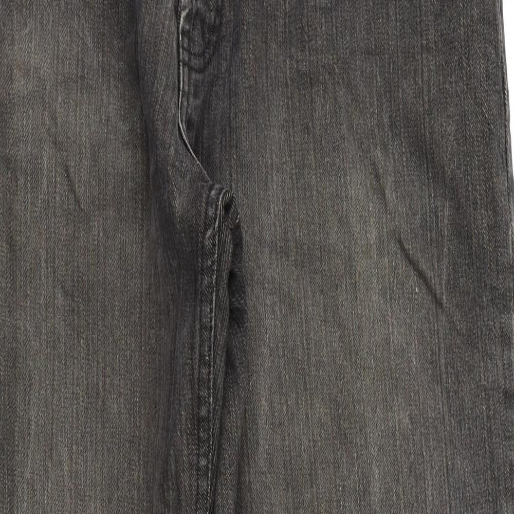 Denim&co Mens Black   Straight Jeans Size 30 L30 in