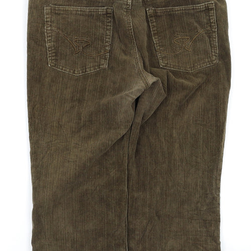 Miaoni Womens Brown   Capri Trousers Size 33 L20 in