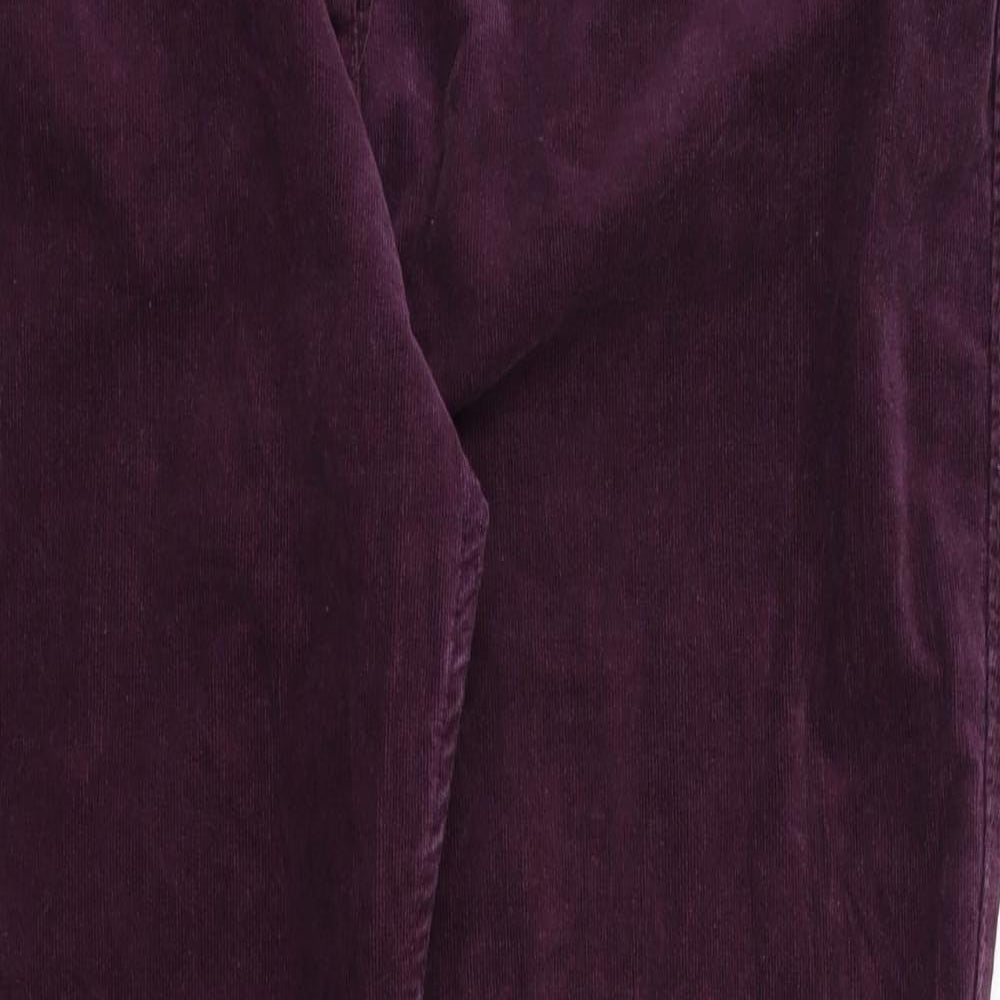 M&S  Womens Purple   Trousers  Size 16 L28 in