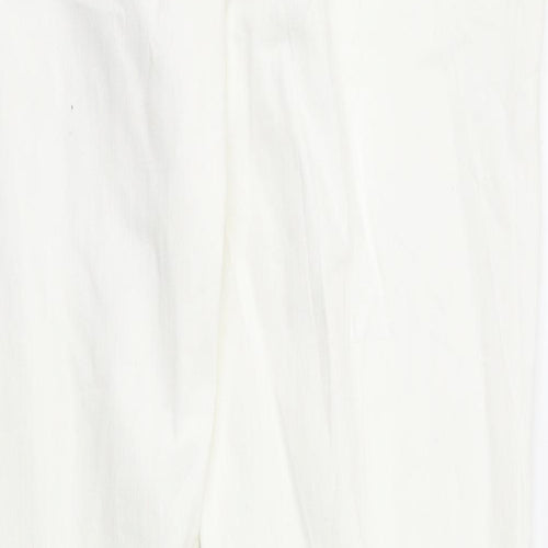 m&s Womens White   Skinny Jeans Size 12 L30 in