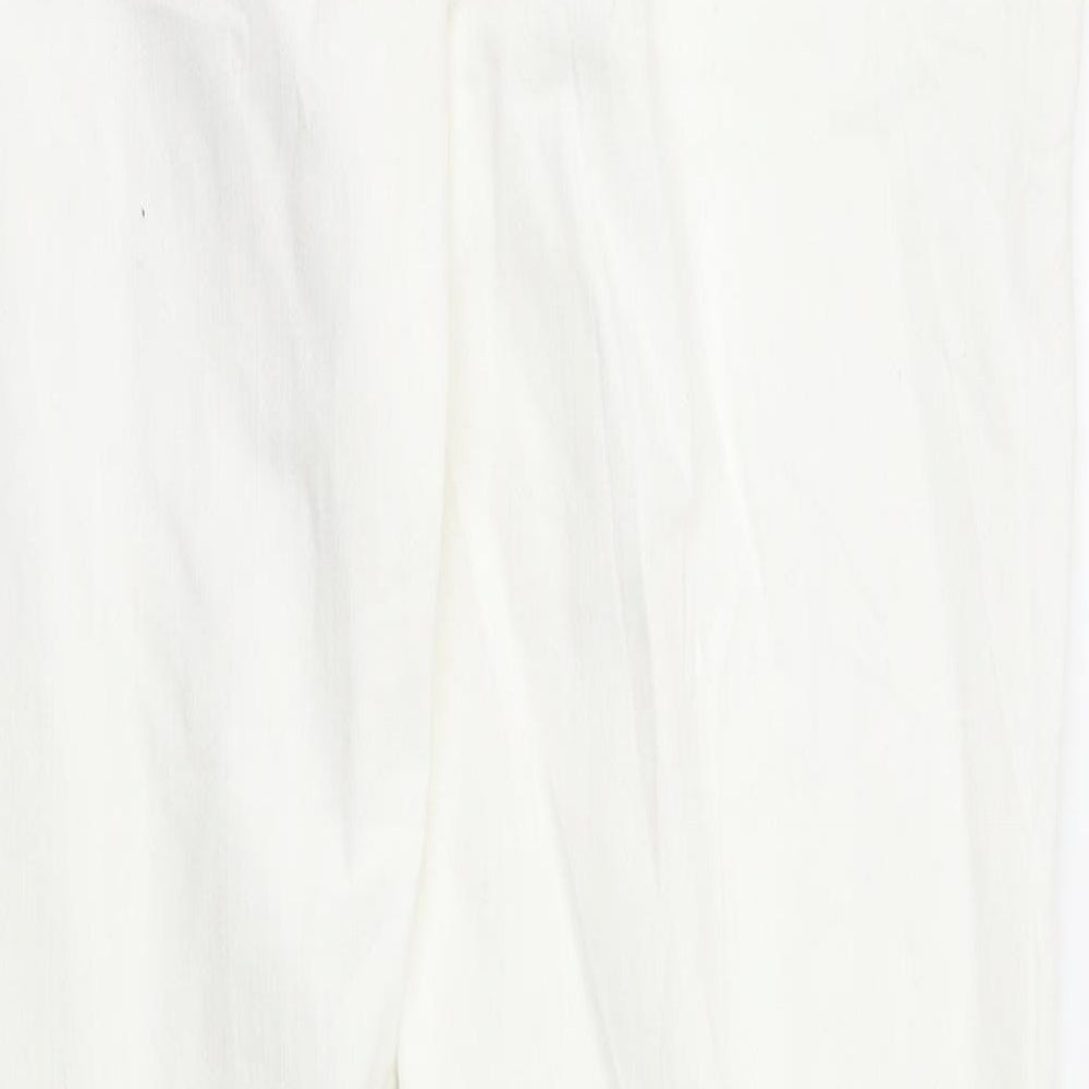 m&s Womens White   Skinny Jeans Size 12 L30 in