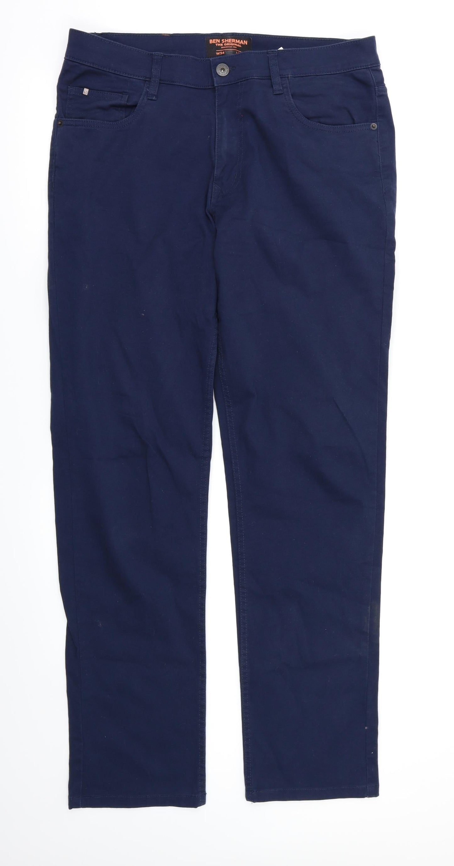 Ben Sherman Mens Blue   Trousers  Size 34 L32 in