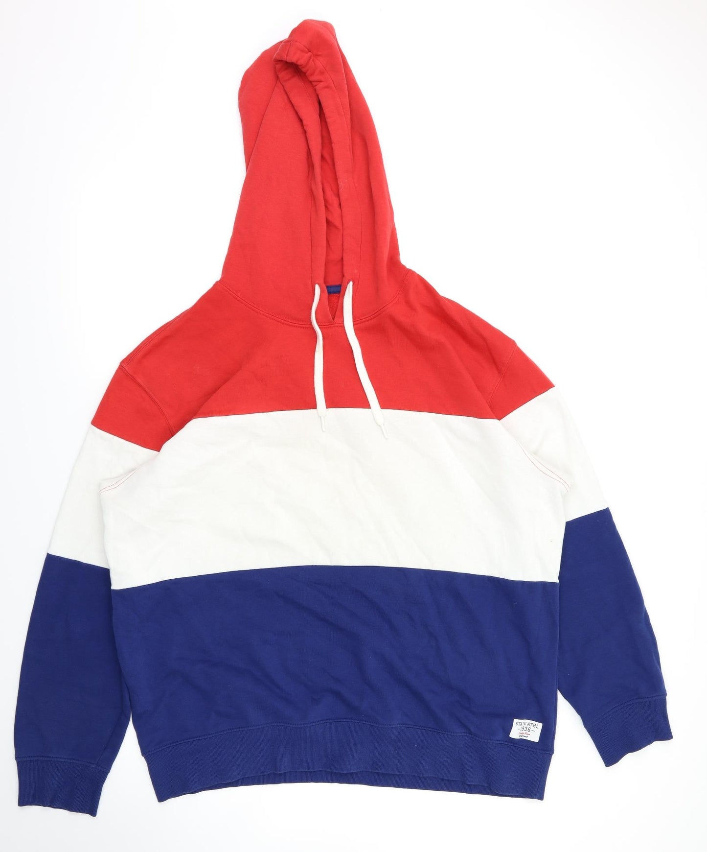H&M Mens Red   Pullover Hoodie Size XL