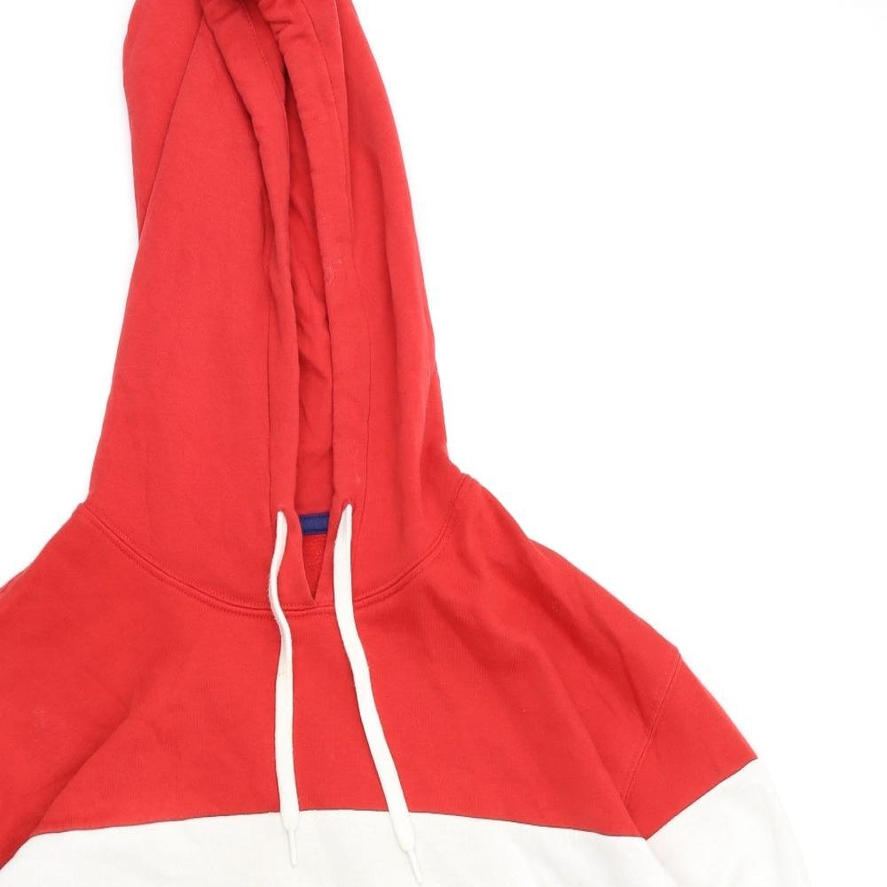 H&M Mens Red   Pullover Hoodie Size XL