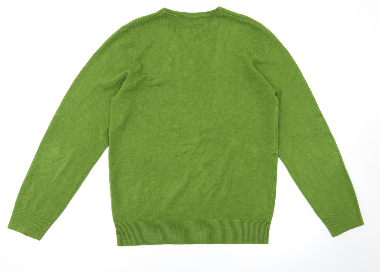 M&S  Mens Green   Pullover Jumper Size S