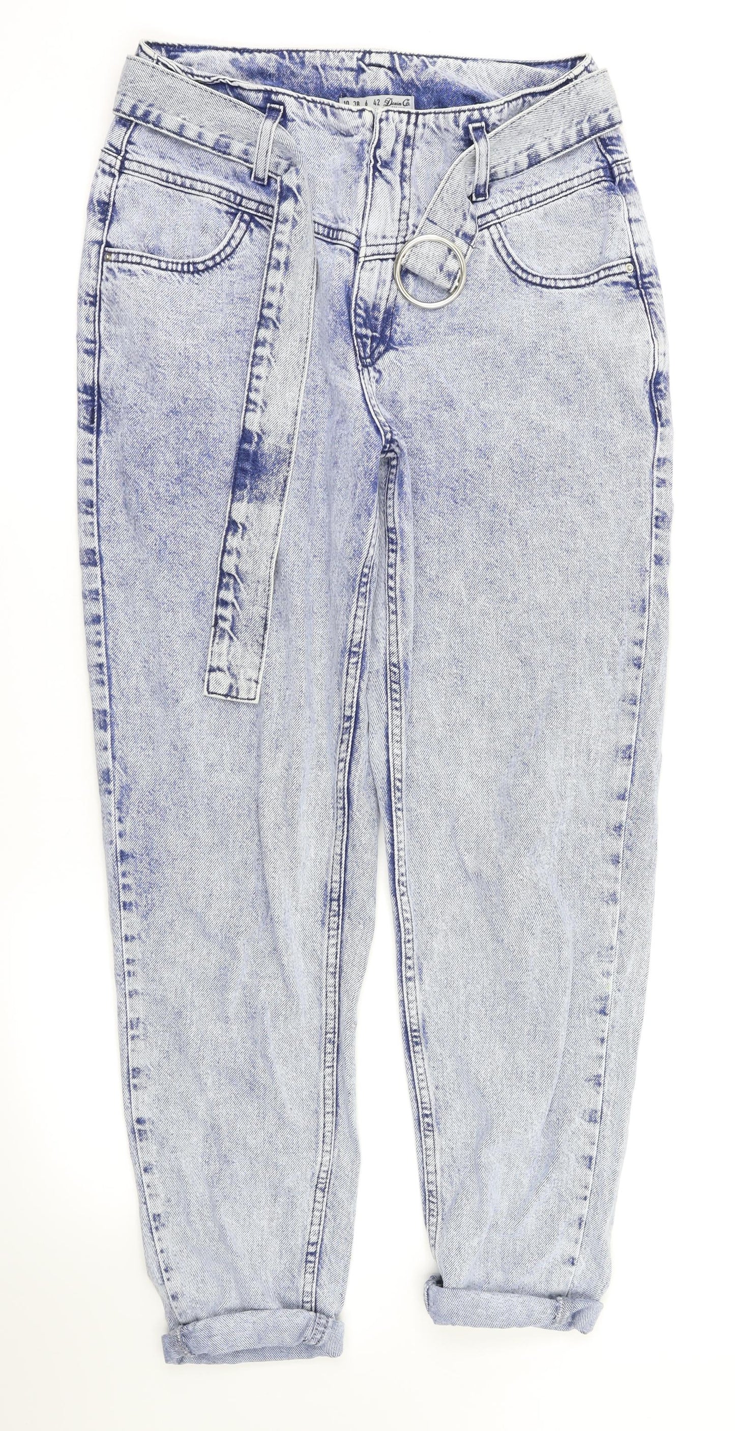 Denim &co  Womens Blue   Mom Jeans Size 10 L27 in