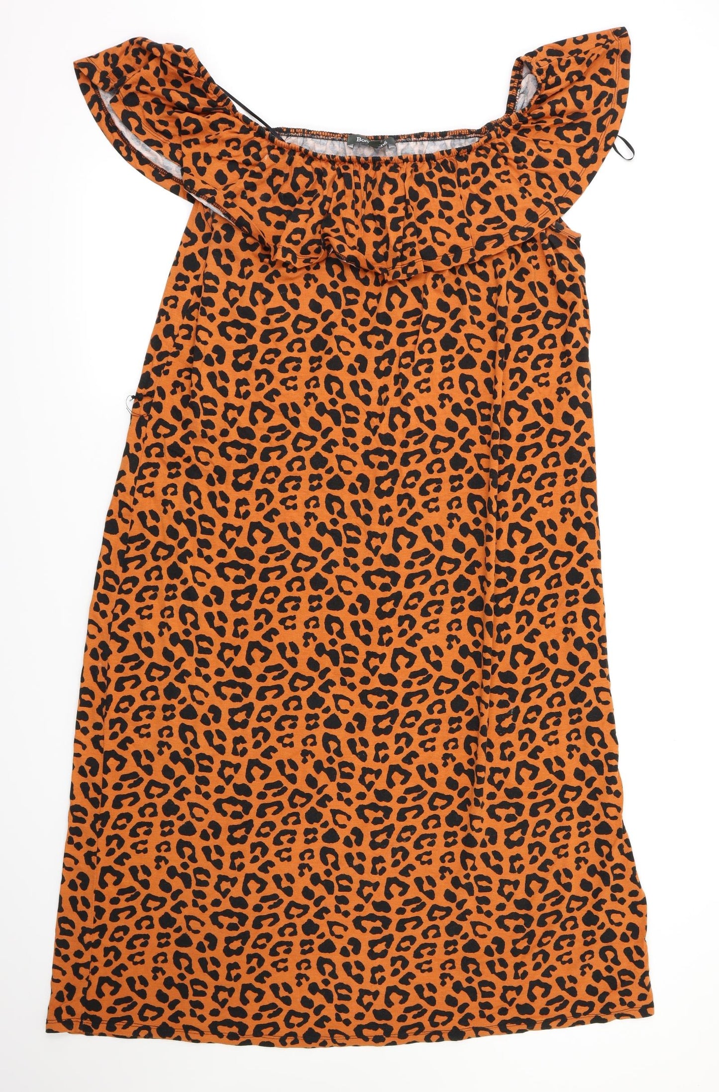 Bonmarché Womens Brown Animal Print  Fit & Flare  Size 20