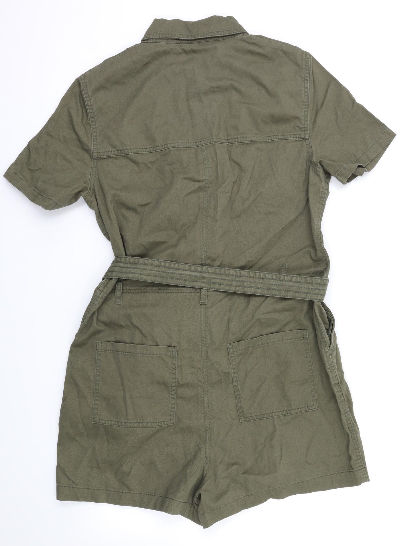 F&F Womens Green Ikat  Playsuit One-Piece Size 14