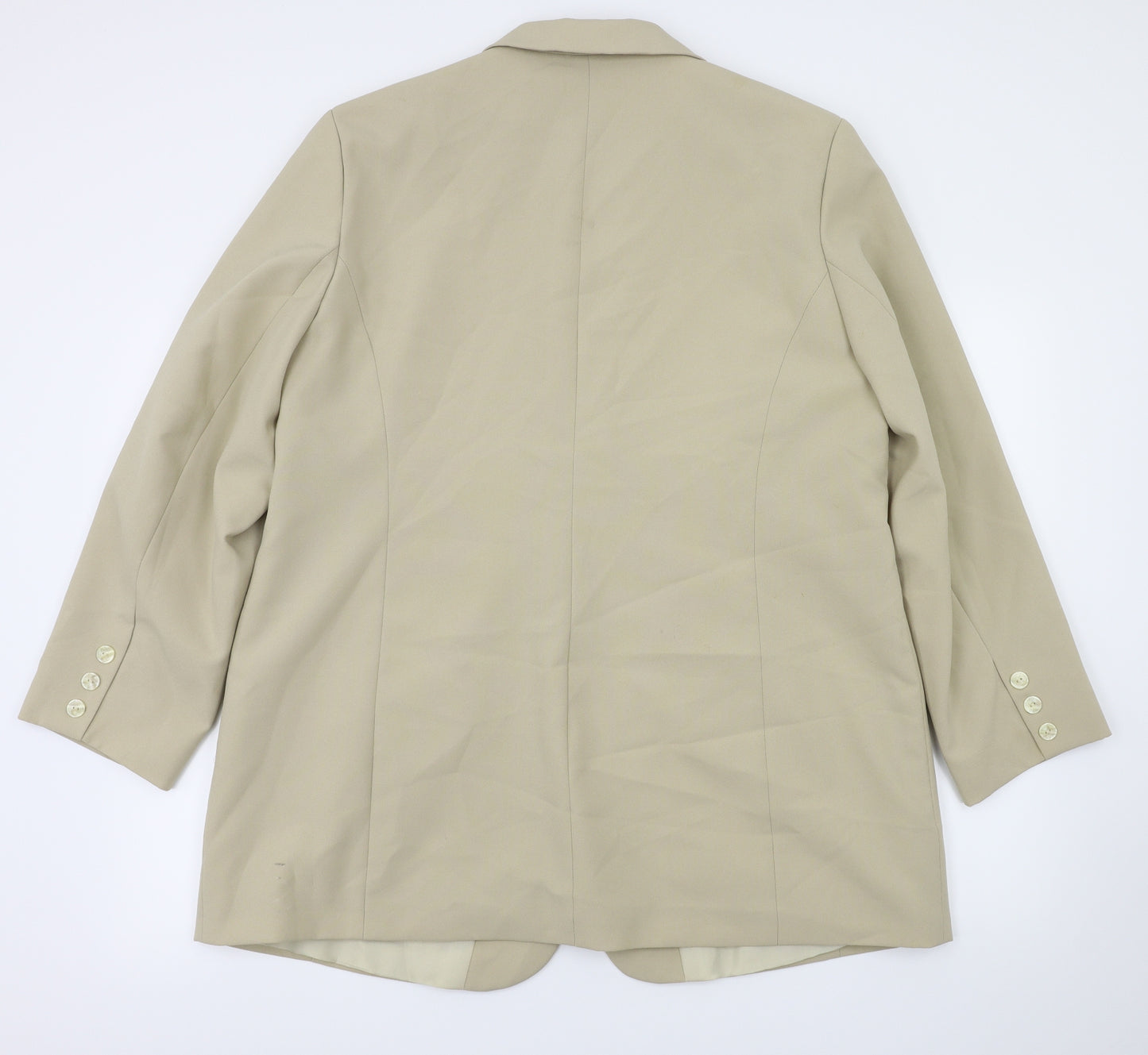 Preworn Womens Beige   Jacket Blazer Size 20
