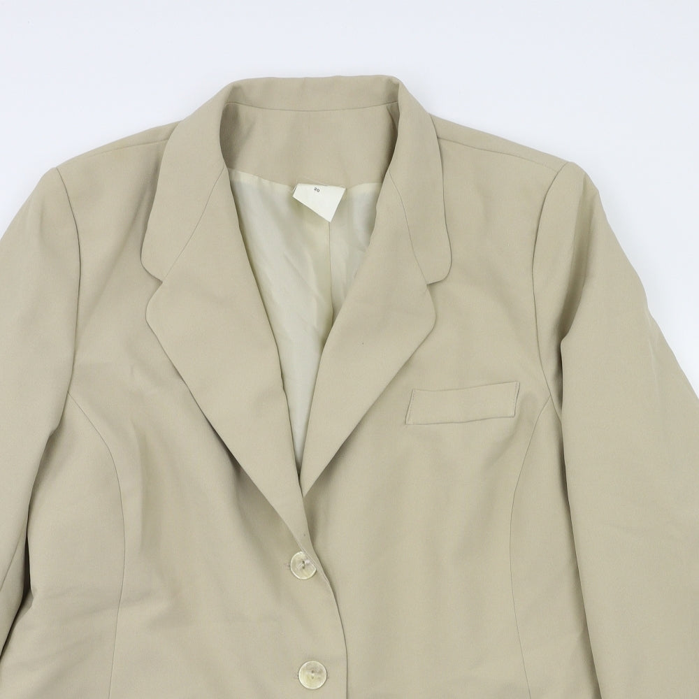 Preworn Womens Beige   Jacket Blazer Size 20