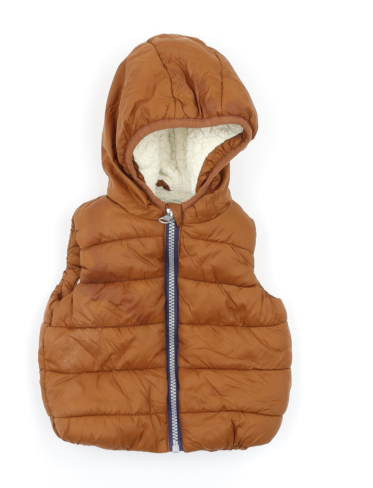 F&F Boys Brown   Gilet Coat Size 0-3 Months
