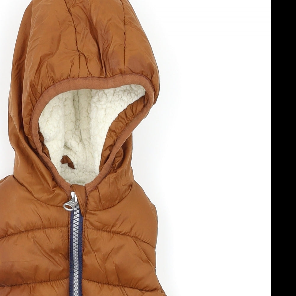 F&F Boys Brown   Gilet Coat Size 0-3 Months