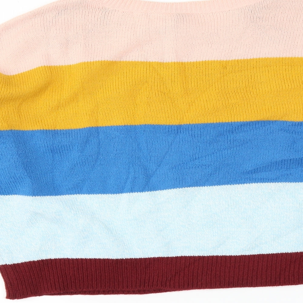 Divided by H&M Womens Multicoloured Striped  Pullover Jumper Size S