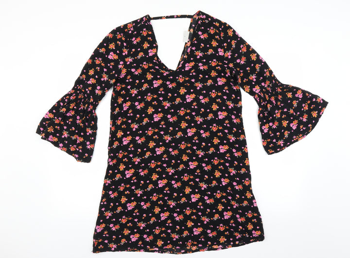 Noisy may Womens Black Floral Shift Size S