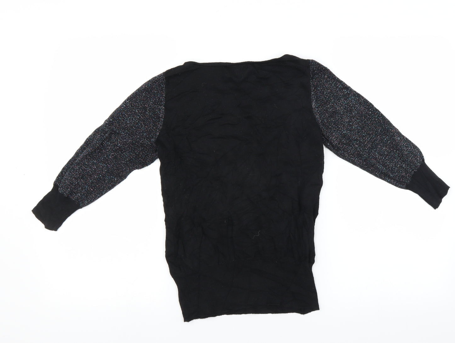NEXT Womens Black   Pullover Jumper Size 8  - glittery